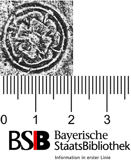 Image Description for https://www.hist-einband.de/Bilder/BSB/Cgm7265_Rosette in Kreis.jpg